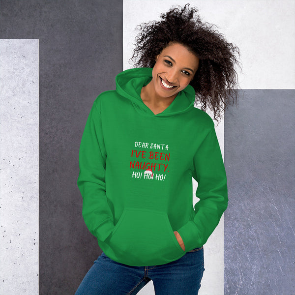 Dear Santa I've Been Naughty Regular Print - Unisex Hoodie