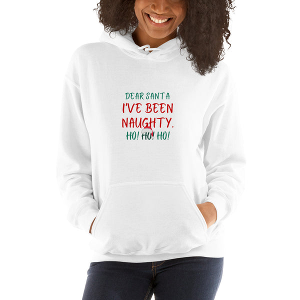 Dear Santa I've Been Naughty Regular Print - Unisex Hoodie