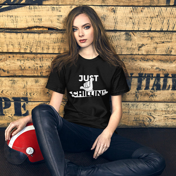 Just Chillin' - Regular Print- Short-Sleeve Unisex T-Shirt