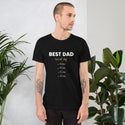 Best Dad Voted By Names (4 Names) - Regular Print -Short-Sleeve Unisex T-Shirt