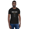 Best Dad Voted By Names (4 Names) - Regular Print -Short-Sleeve Unisex T-Shirt