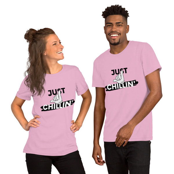 Just Chillin' - Regular Print- Short-Sleeve Unisex T-Shirt