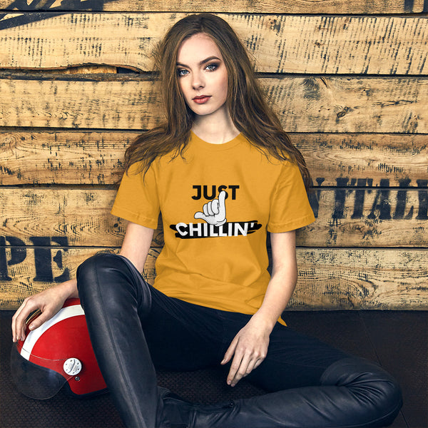 Just Chillin' - Regular Print- Short-Sleeve Unisex T-Shirt