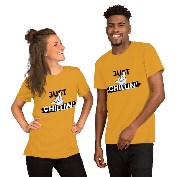 Just Chillin' - Regular Print- Short-Sleeve Unisex T-Shirt