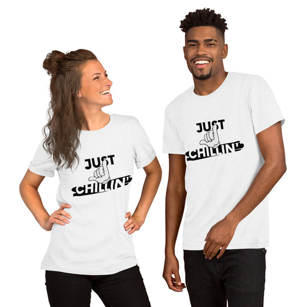 Just Chillin' - Regular Print- Short-Sleeve Unisex T-Shirt