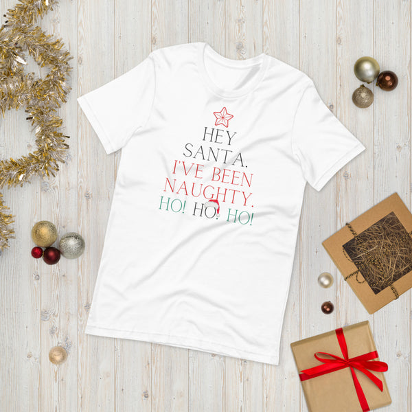 Hey Santa. Regular Print - Short-Sleeve Unisex T-Shirt